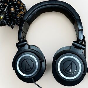 Audio-Technica Headphones Over-Ear Monitor ATH-M50 Black Wired Foldable Swivel